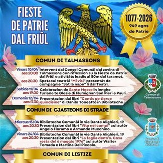 Fieste de Patrie dal Friûl 2026 - Trê comuns intune Patrie
